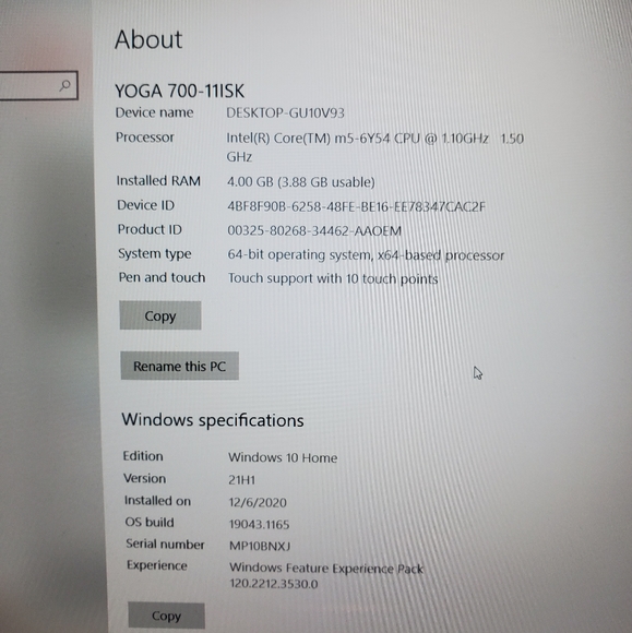 Lenovo Yoga 11.3" Laptop - Picture 7 of 10